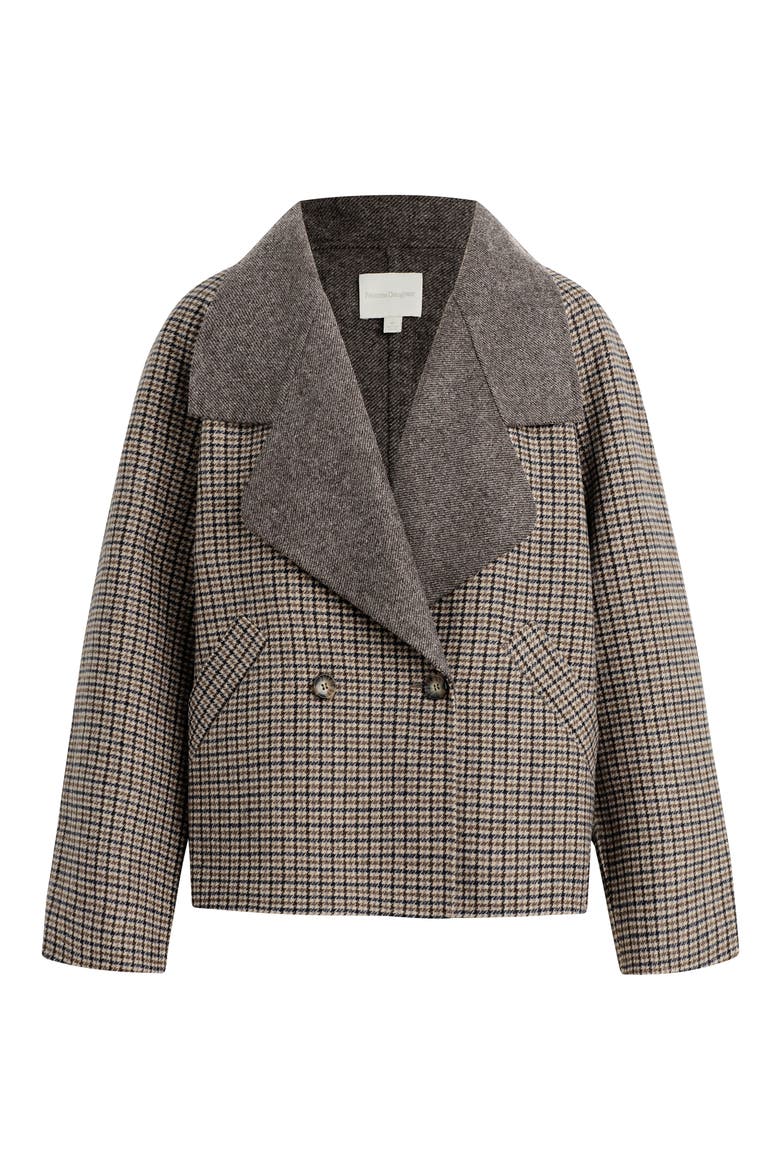 The Cameron Houndstooth Wool Blend Coat, Alternate, color, DORSET PLAID