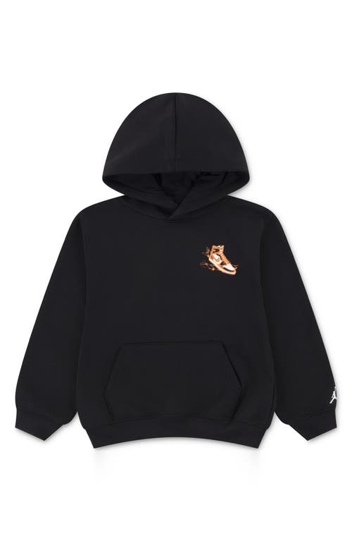 Jordan Kids' Air  Has Landed Fleece Graphic Hoodie In Black