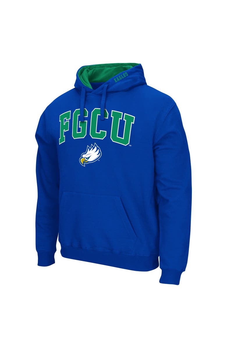 COLOSSEUM Men's Colosseum Blue Florida Gulf Coast Eagles Arch & Logo 3.0 Pullover Hoodie, Alternate, color, Blue