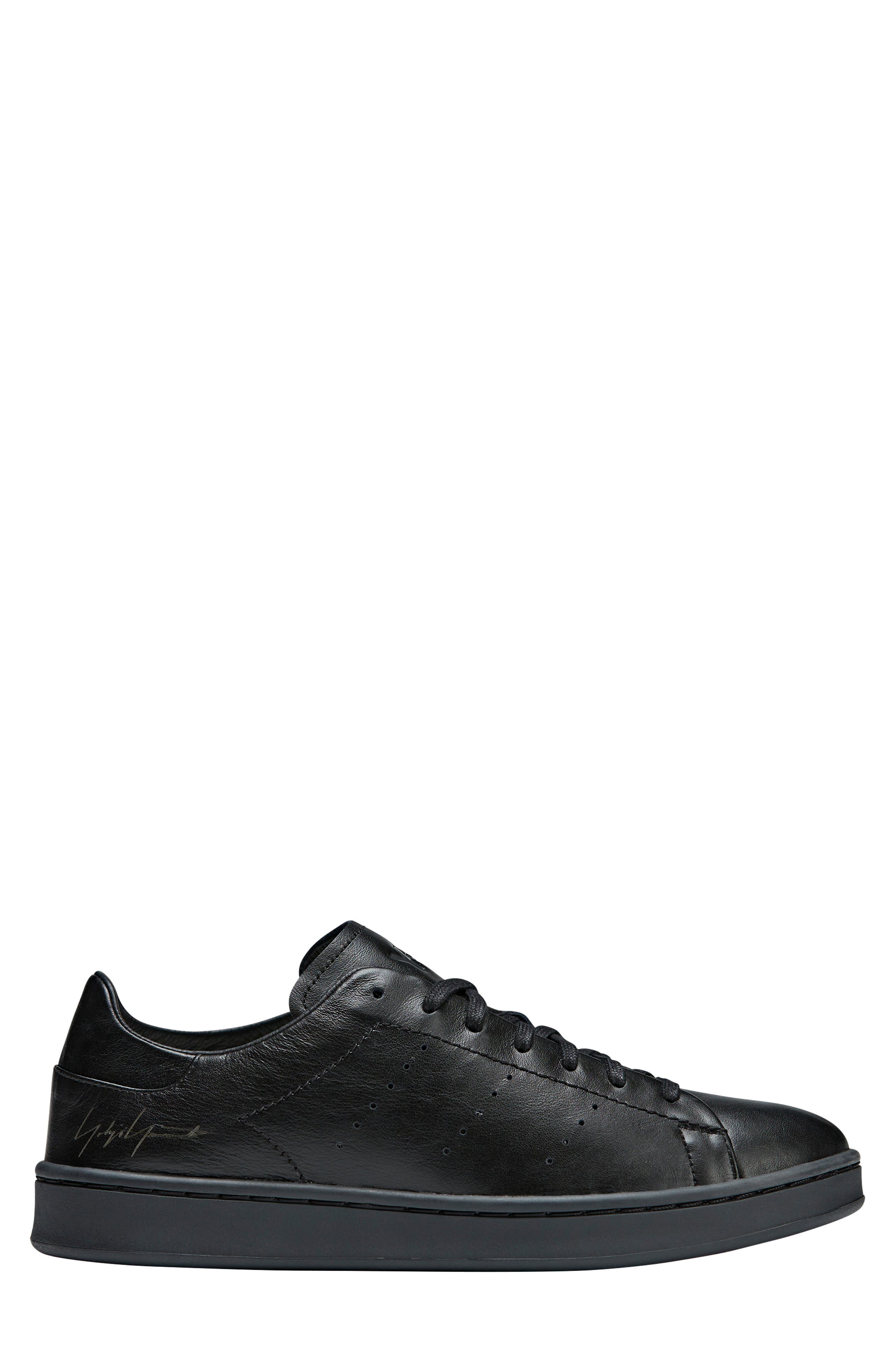 adidas Y-3 Stan Smith Sneaker, Alternate, color, Black/ Black/ Black