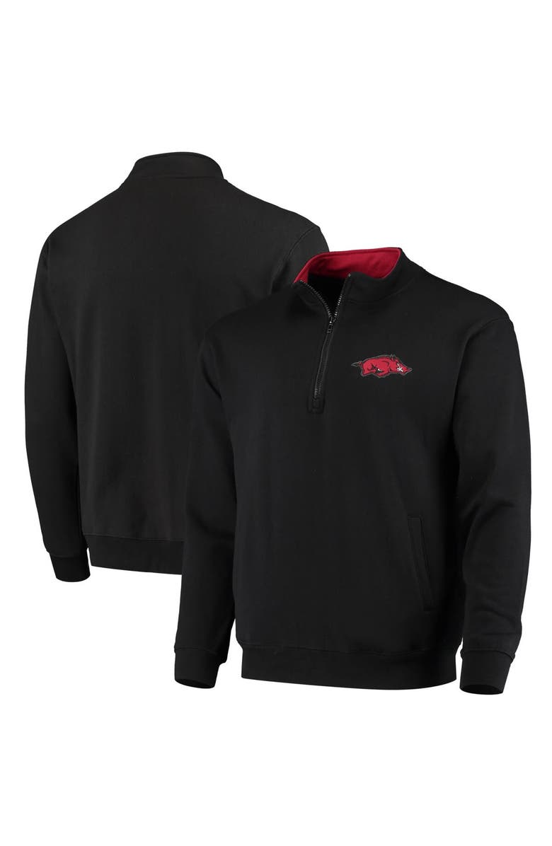 COLOSSEUM Men's Colosseum Black Arkansas Razorbacks Tortugas Logo Quarter-Zip Jacket, Main, color, Black