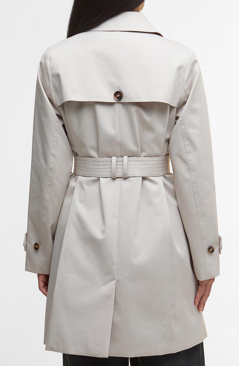 Barbour Greta Belted Water Resistant Twill Trench Coat, Alternate, color, Mist/Hessian Tartan