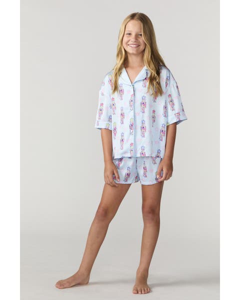Girls' Silky Graffiti Nutcracker Short Sleeve Shorts Set - Little Kid, Big Kid