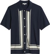 Madewell Border Stripe Short Sleeve Cotton Sweater Shirt