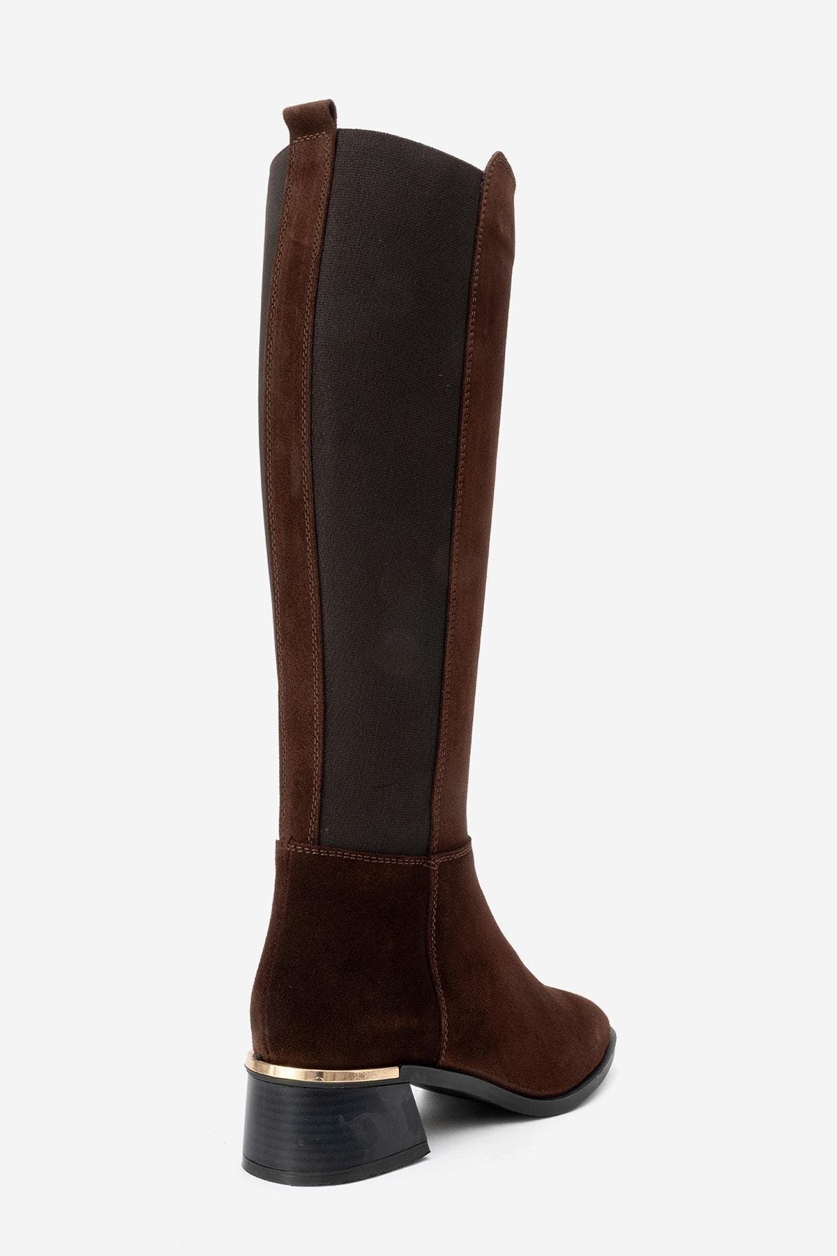 Rochos Leather Boot, Alternate, color, Brown Suede Leather