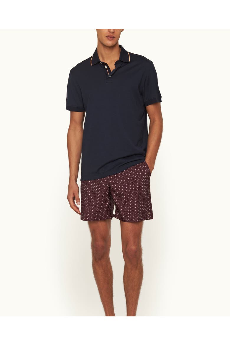 Dominic Cotton Classic-Fit Polo Shirt, Main, color, Night Iris