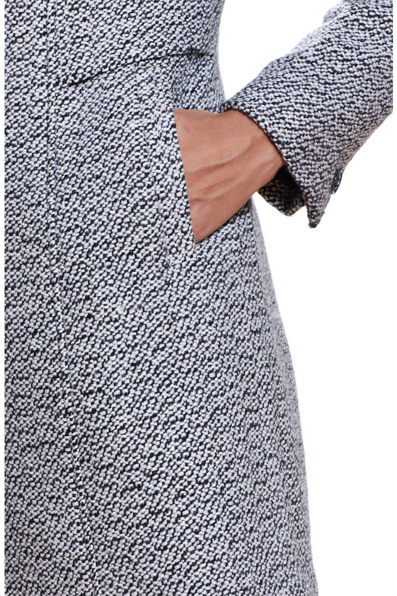 A-Line Coat, Alternate, color, BLACKWHITE