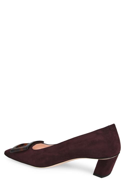 Roger Vivier Belle Vivier Block Heel Pump In Brown