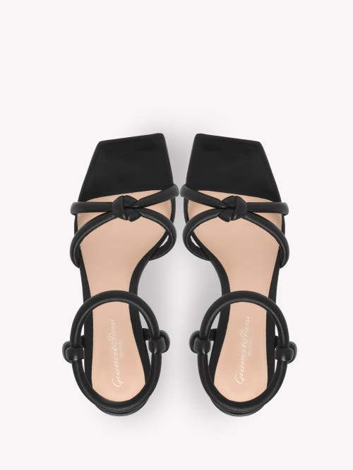 Gianvito Rossi 60 Nappa Leather Sandals In Black