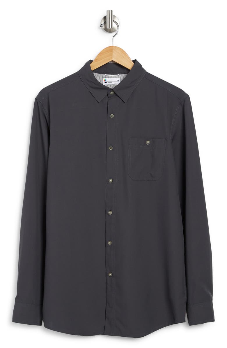 Union Tech Plaid Button-Up Shirt | Nordstromrack