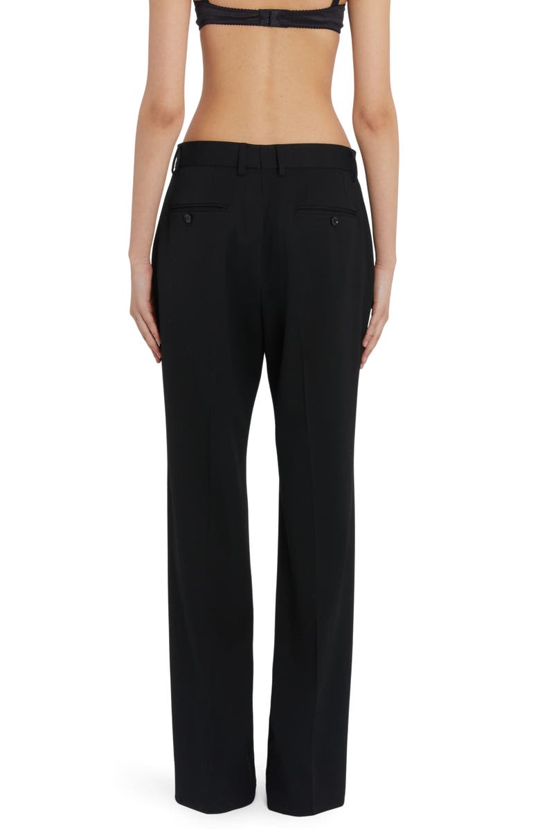 Dolce&Gabbana Wide Leg Stretch Virgin Wool Pants, Alternate, color,