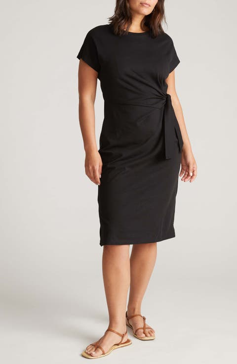 Crescent Knot T-Shirt Dress (Plus)