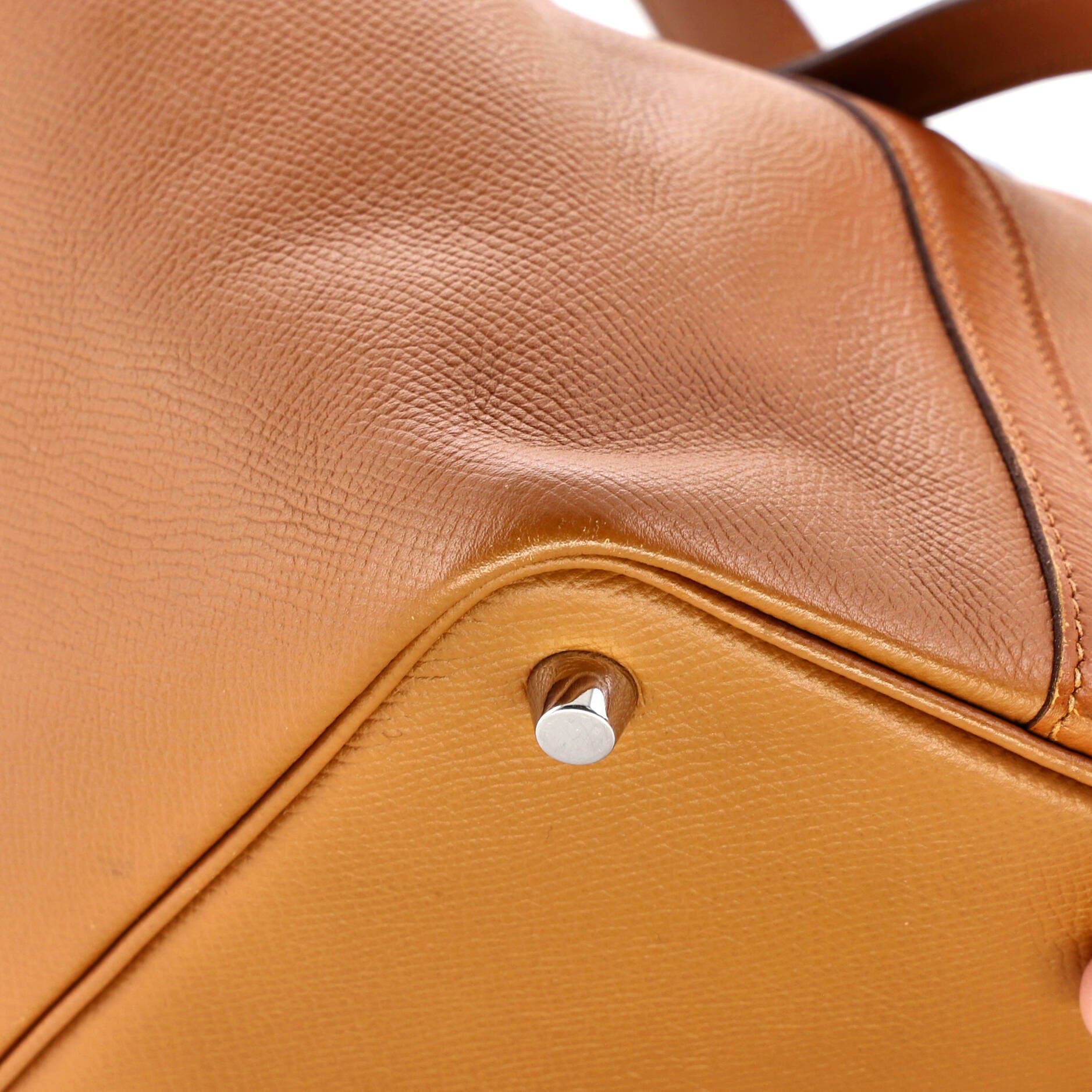 Pre-Owned Hermes Picotin Lock Bag Tressage Epsom PM, Alternate, color, Abricot/Rose Azalee/Gold