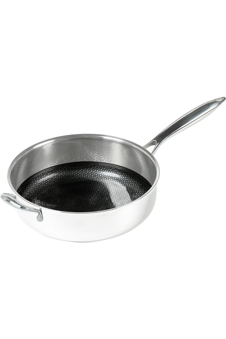 Black Cube Hybrid Quick Release 4.5-Quart Saute Pan w/Lid, 11-Inch, Main, color, Silver