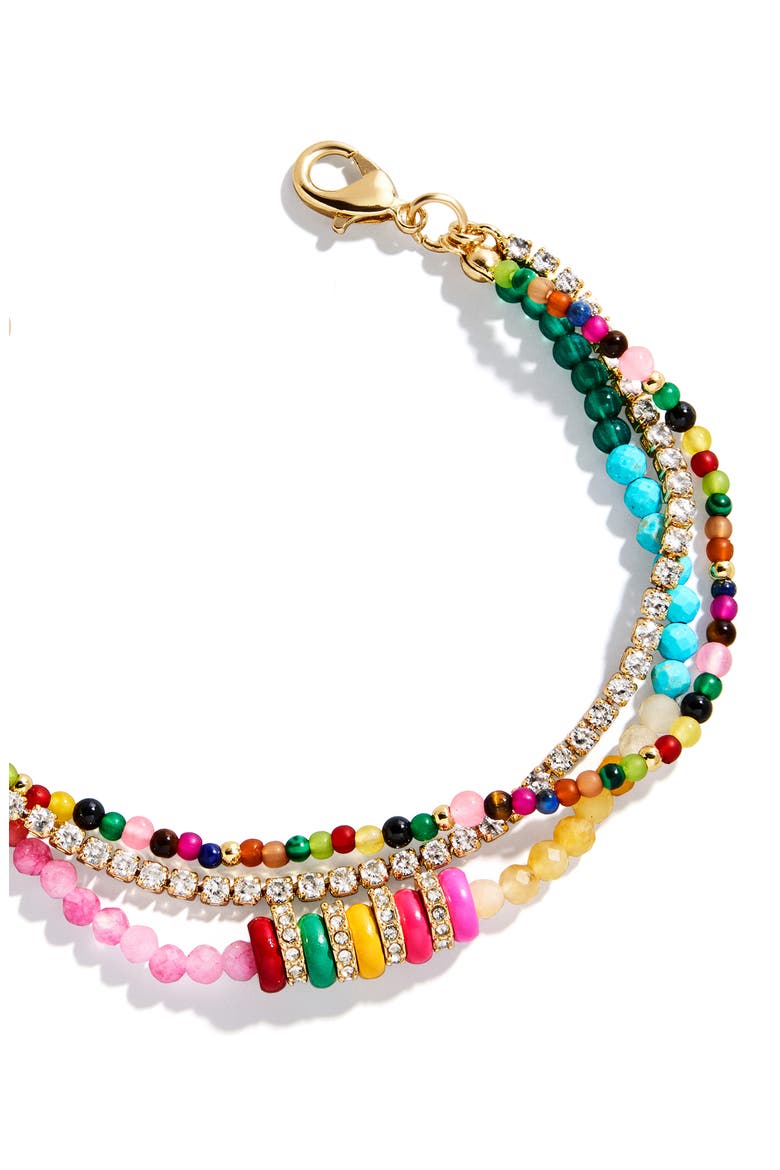 Rowan Semiprecious Stone Layered Bracelet, Alternate, color, PINK MULTI