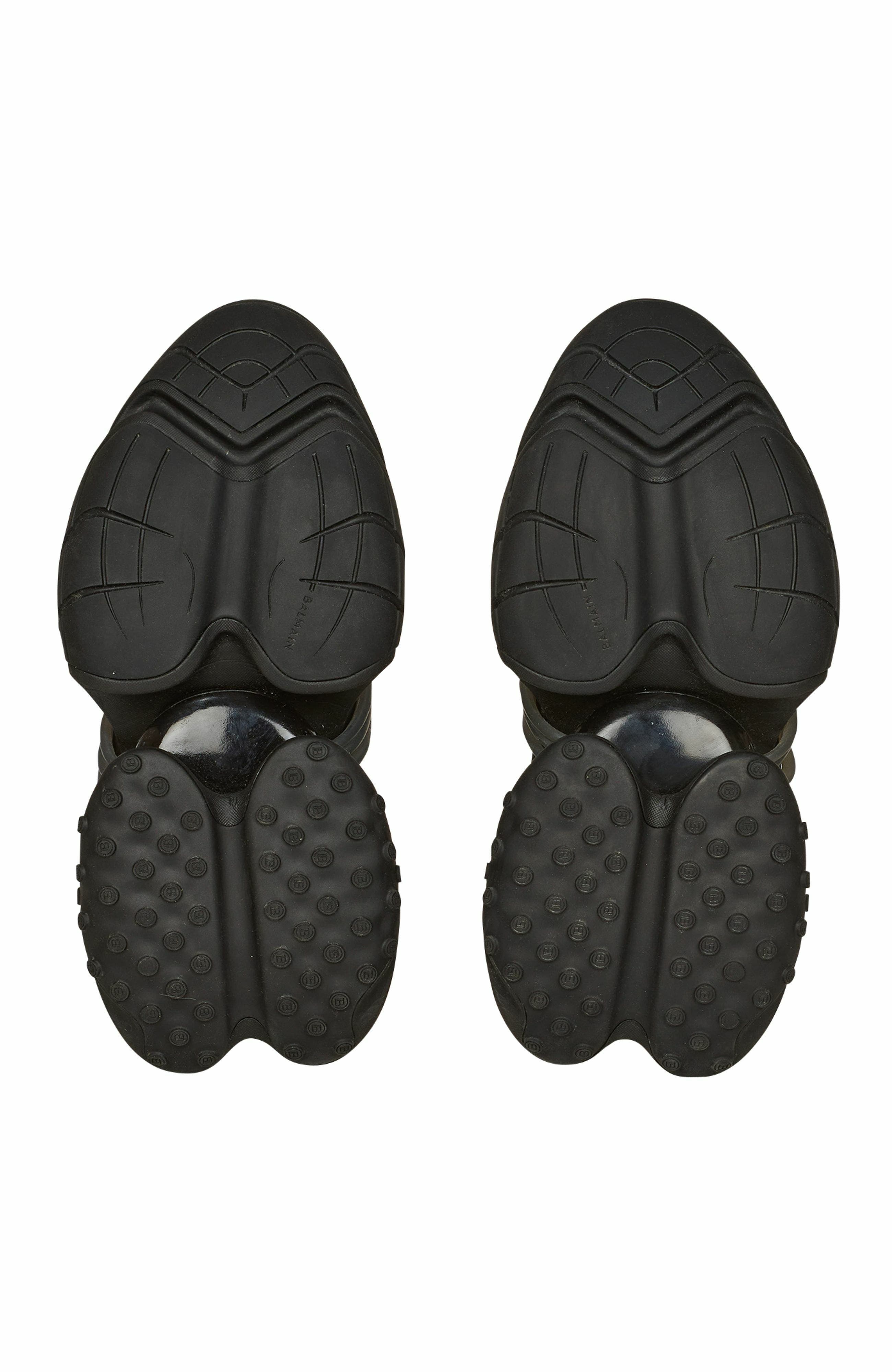 Balmain Leather Unicorn Low-Top Sneakers, Alternate, color, 