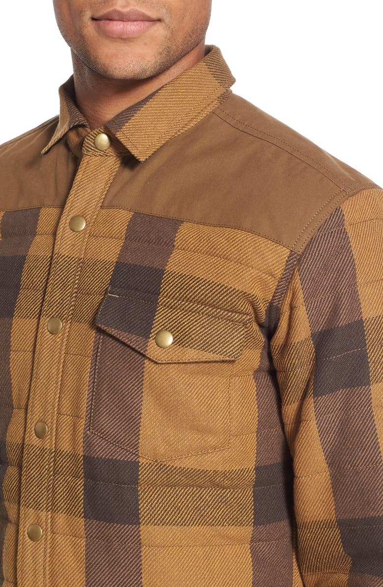 Eddie Bauer 'Woodhacker - Ilaria Urbinati Collection' Trim Fit Heavy Twill Plaid Shirt Jacket, Alternate, color, 