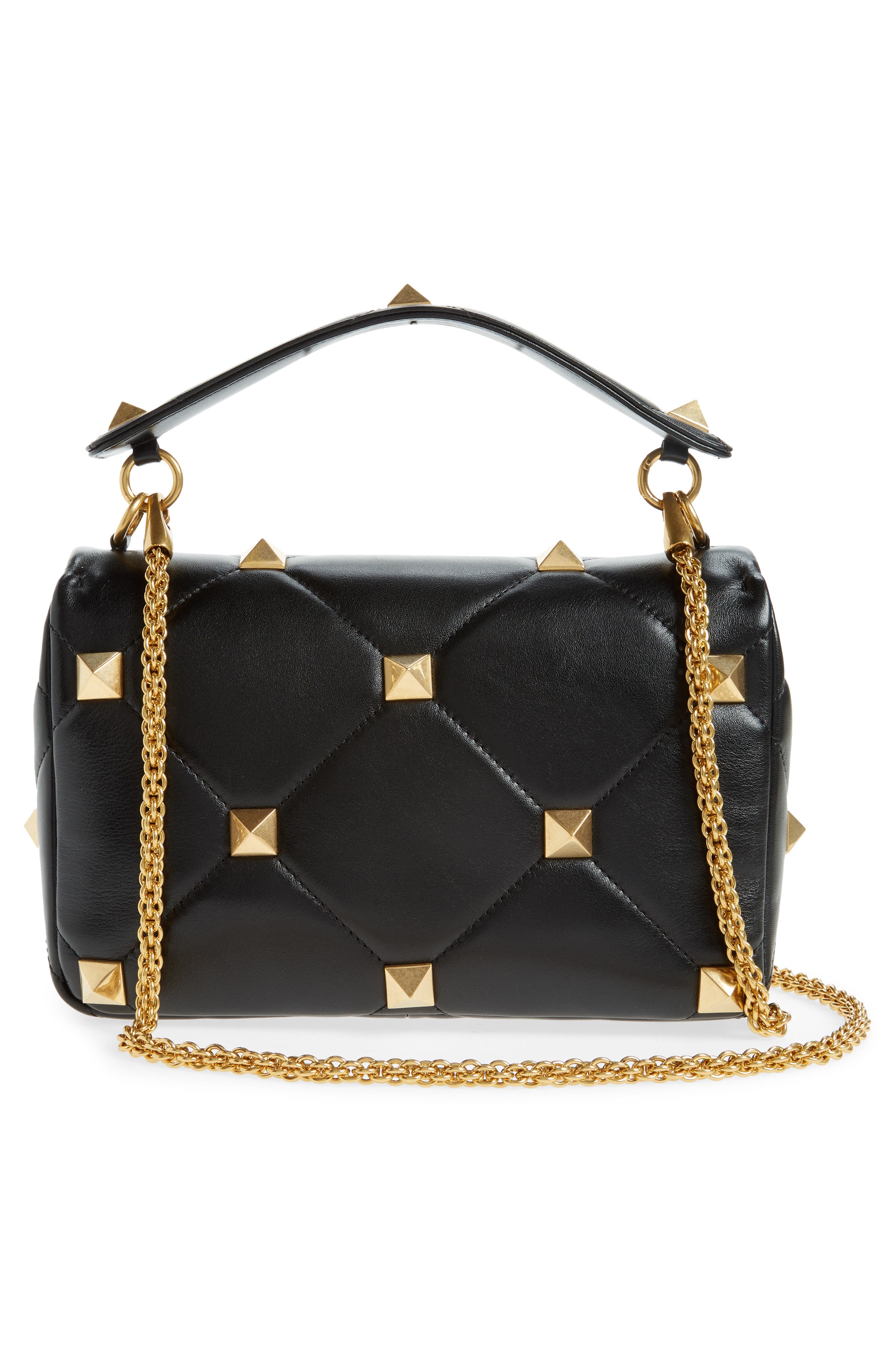 Valentino Garavani Roman Stud Nappa Chain Bag, Alternate, color, 