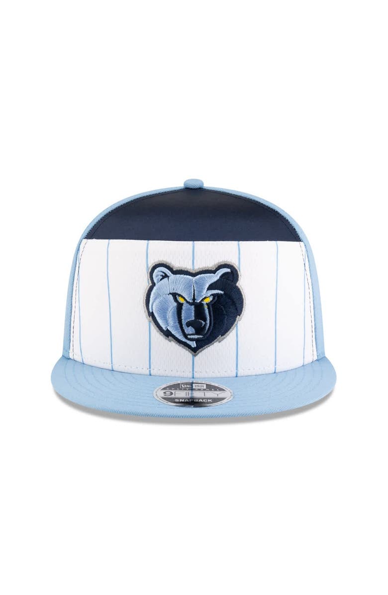 New Era Men's New Era White/Light Blue Memphis Grizzlies 2025 NBA Tip Off Split Panel 9FIFTY Snapback Hat, Alternate, color, White