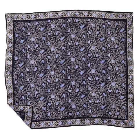 Wild Rag Batik Bandana Blue Navy Foliage