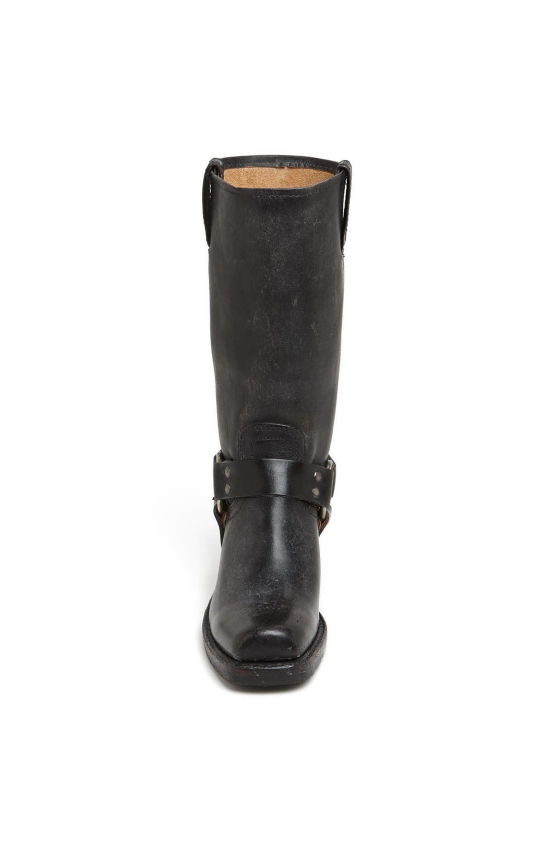 'Harness 12R' Leather Boot, Alternate, color, BLACK