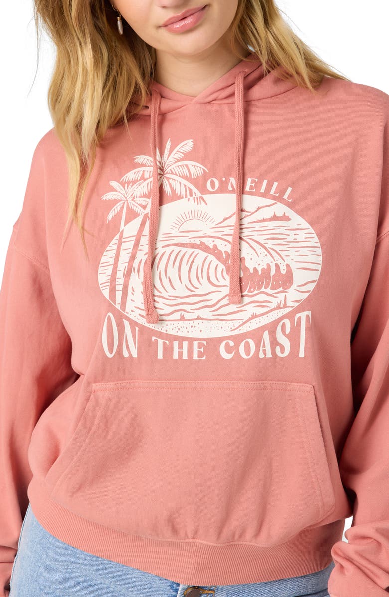 O'Neill Drift Graphic Hoodie, Alternate, color, Desert Sand