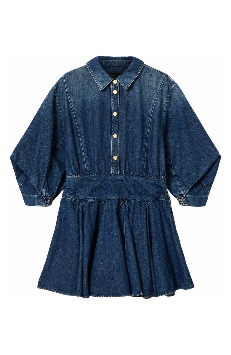 AllSaints Arlo Denim Minidress, Alternate, color, Mid Indigo