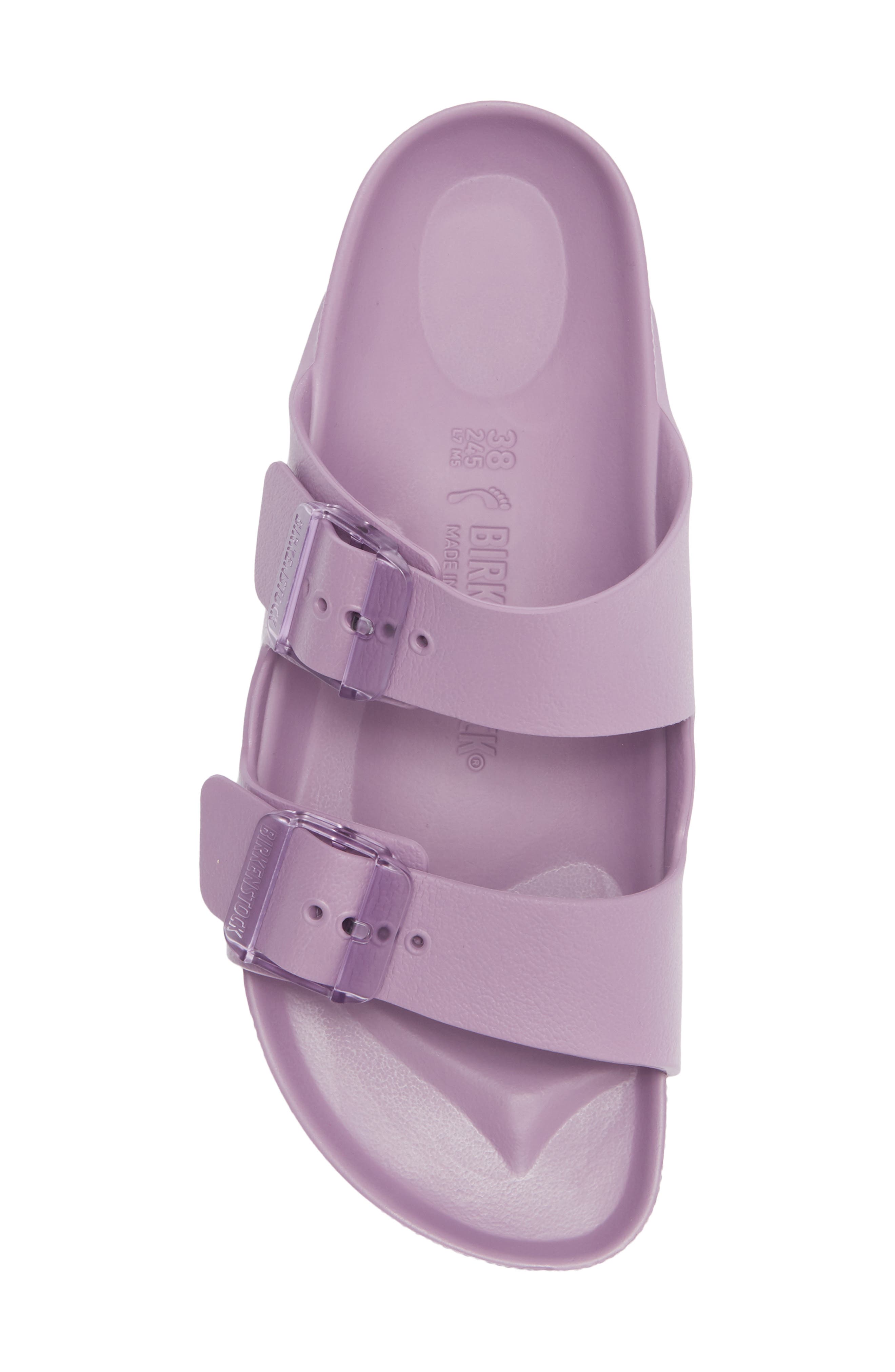 Birkenstock Arizona Essentials Stealth Buckle Slide Sandal, Alternate, color, Mauve