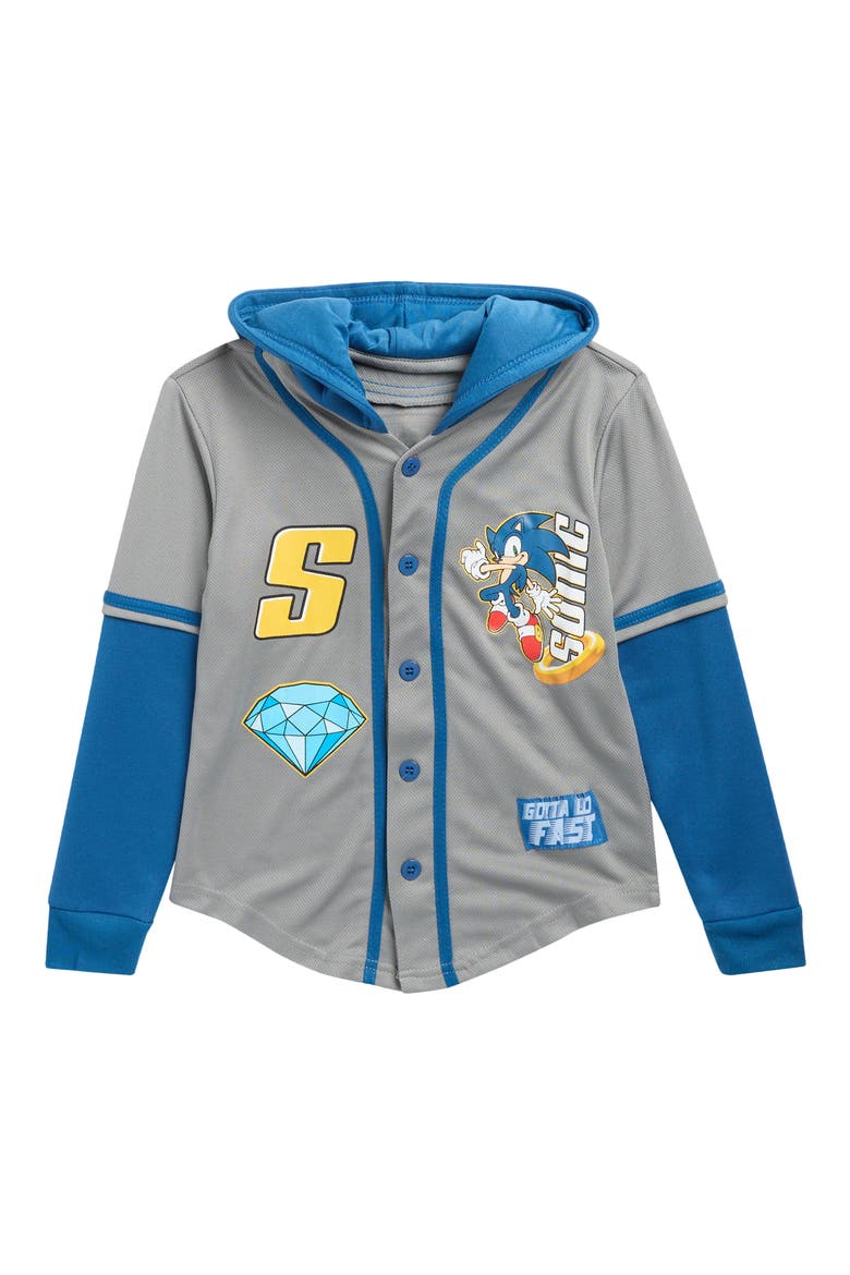 Kids' Sonic Twofer Hoodie, Main, color, GREY/ VINTAGE NAVY
