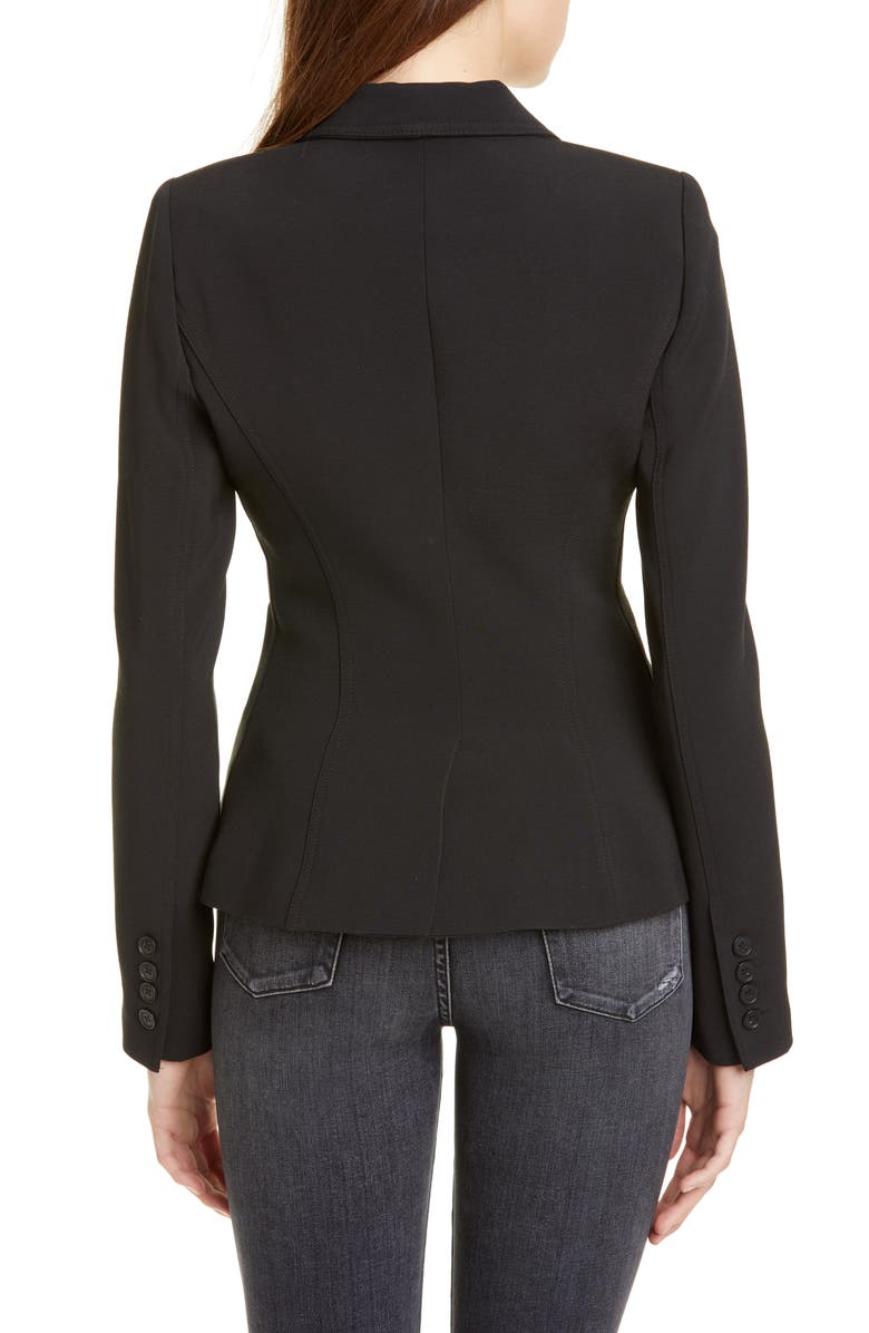 Smythe Asymmetrical Button Blazer, Alternate, color,