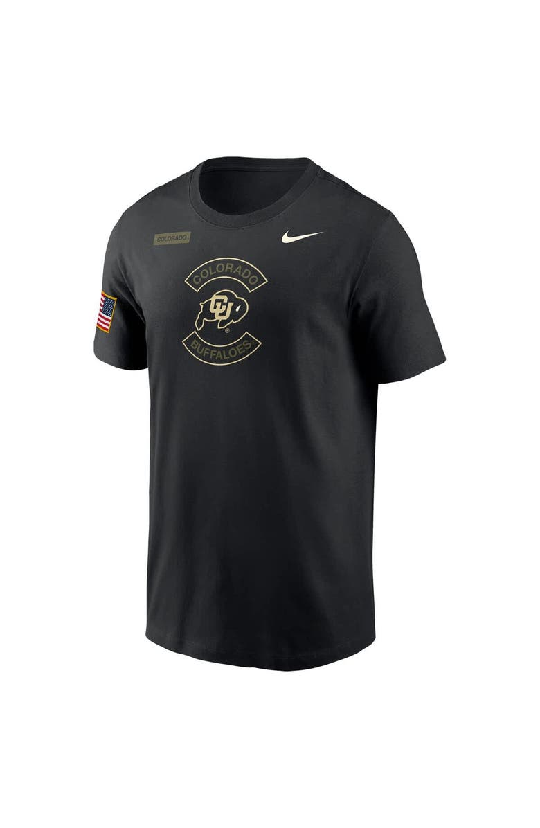 Nike Men's Nike Black Colorado Buffaloes 2025 Military Appreciation Dri-FIT T-Shirt, Alternate, color, Black