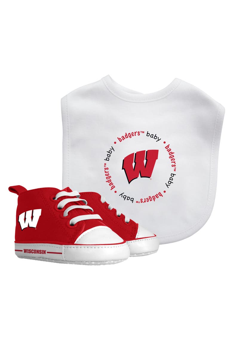 Wisconsin Badgers 2-Piece Gift Set, Main, color, White
