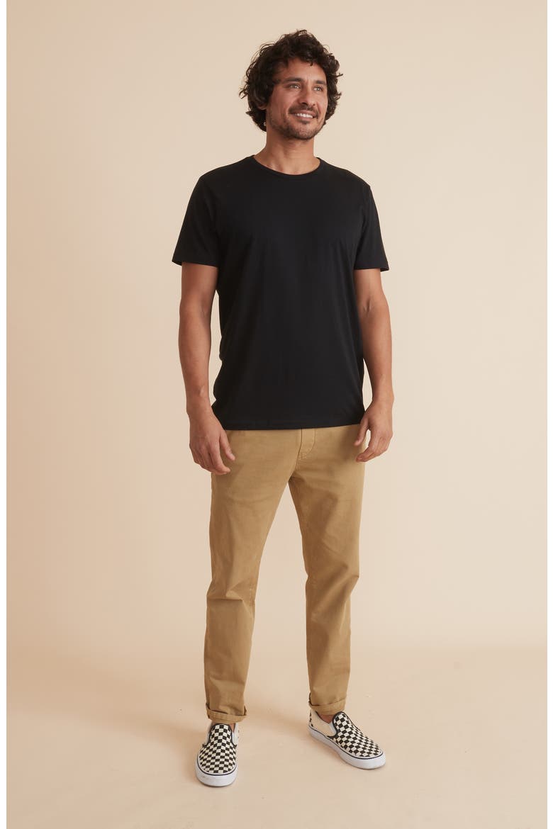 Signature Crewneck T-Shirt, Alternate, color, BLACK