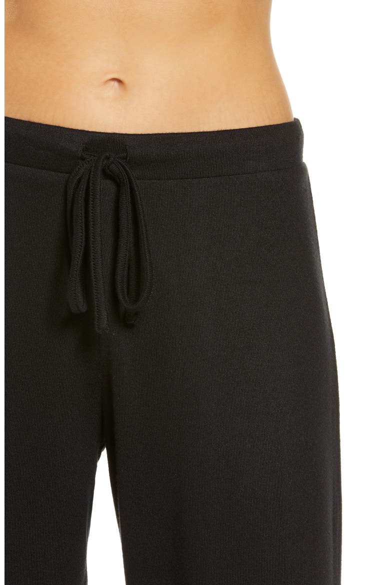 Fleece Pajamas, Alternate, color, BLACK