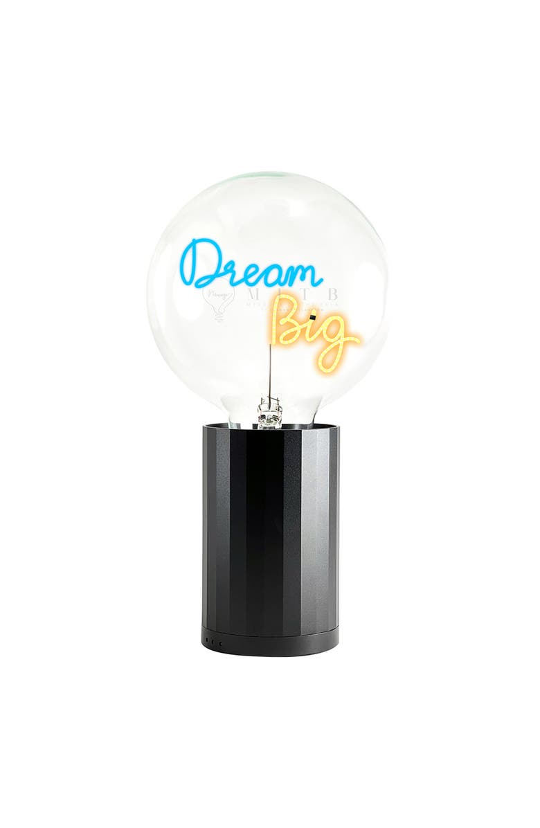 MITB Dream Big Portable Table Lamp, Main, color, Black