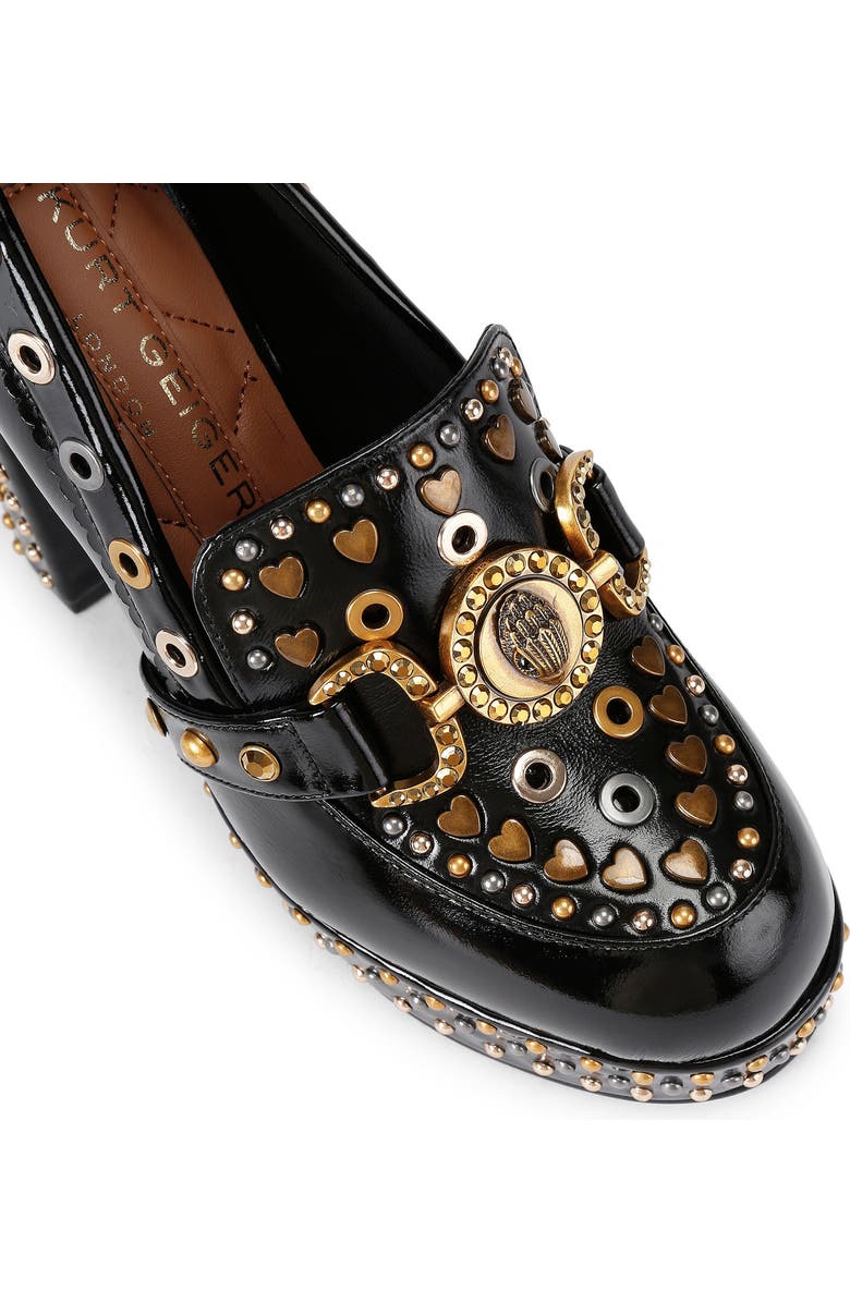 Kurt Geiger London Mansion Platform Loafer Pump, Alternate, color, Black