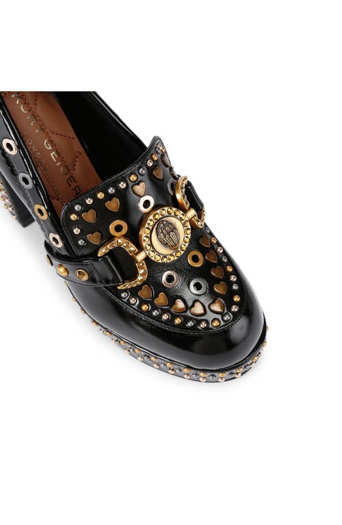 Kurt Geiger London Mansion Platform Loafer Pump In Black