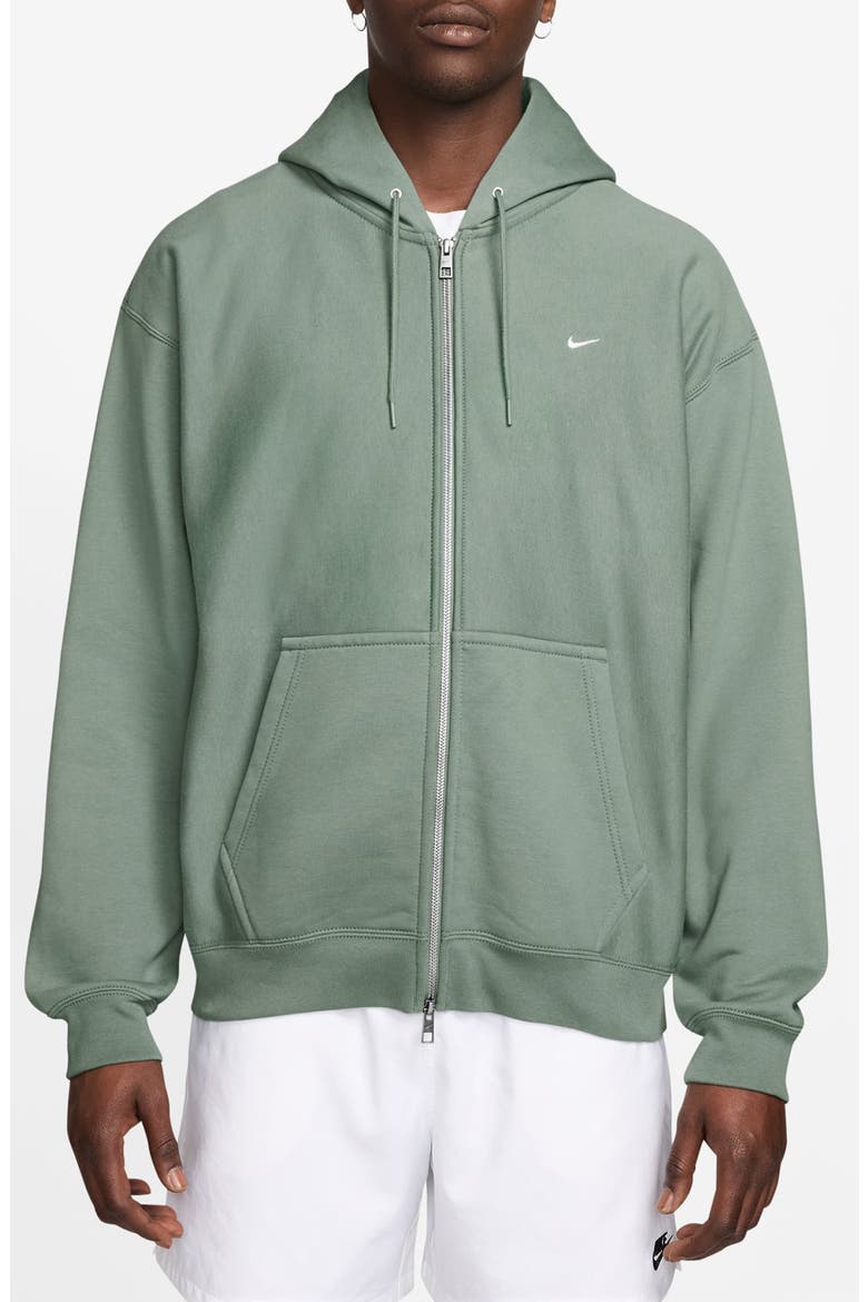Life Fleece Full Zip Hoodie, Main, color, STEAM/ WHITE
