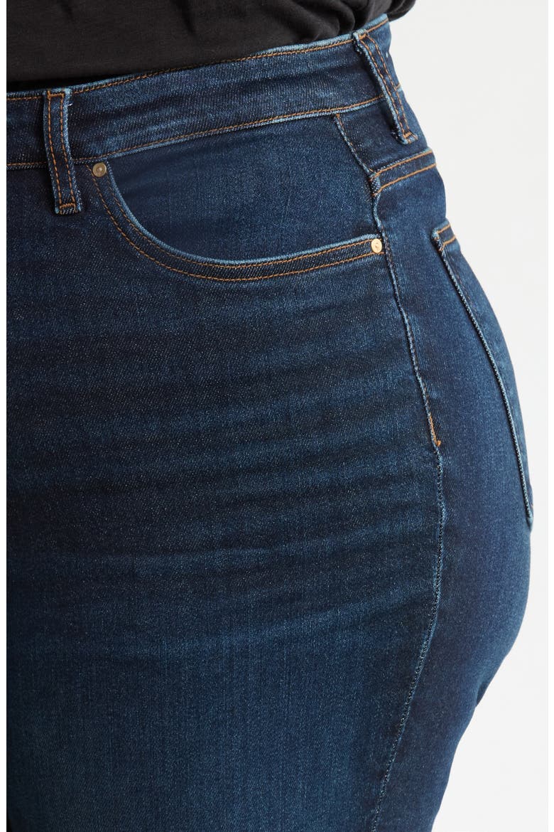 Rachael Fab Ab Raw Hem High Waist Crop Mom Jeans, Alternate, color, MENTOR