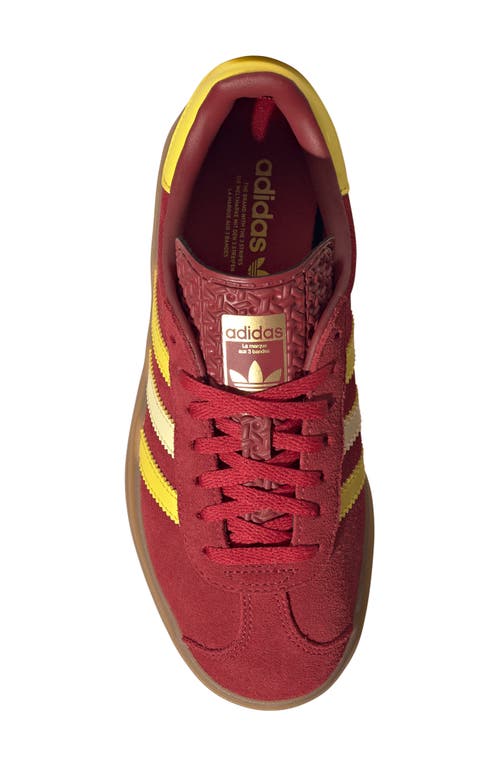 Adidas Originals Adidas Kids' Gazelle Bold Sneaker In Burgundy