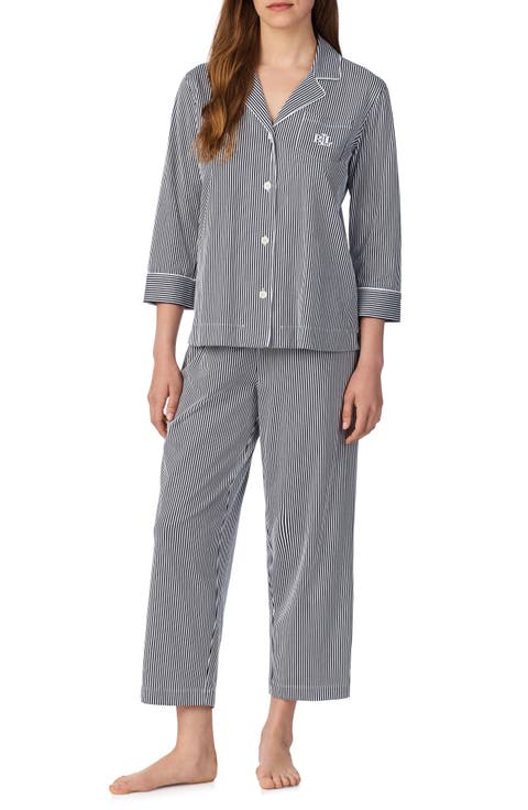 Knit Crop Cotton Pajamas