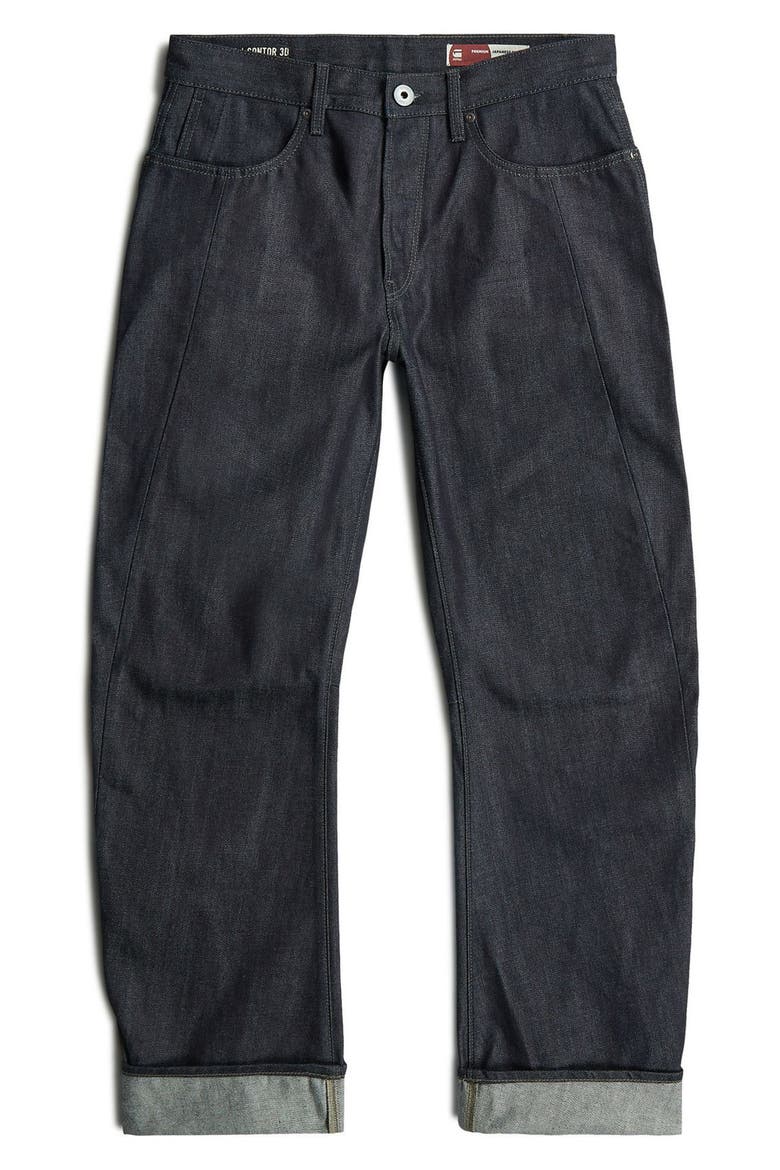 Contour 3D Regular Fit Jeans, Alternate, color, RAW DENIM