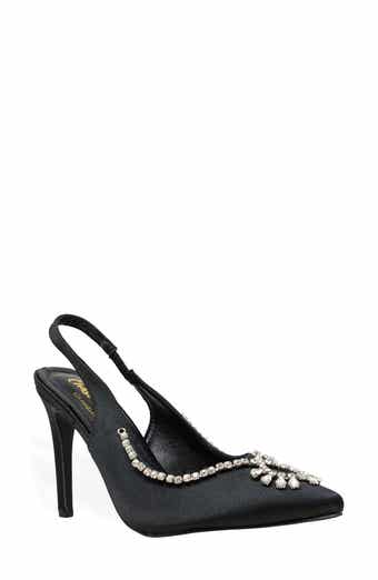 CHASE AND CHLOE Halston Crystal Slingback Pump