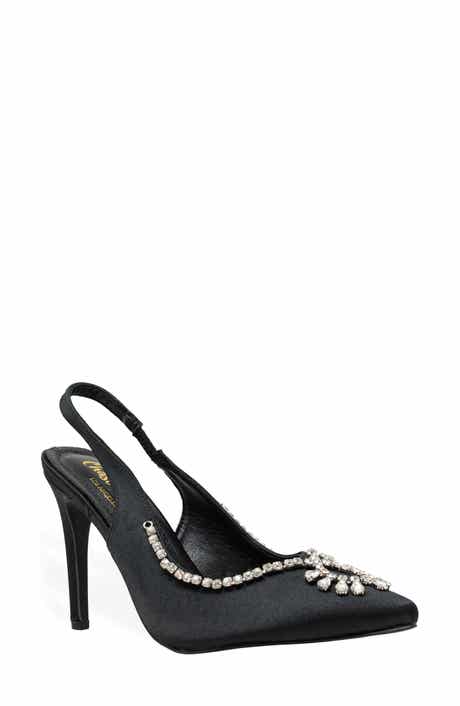 CHASE AND CHLOE Halston Crystal Slingback Pump