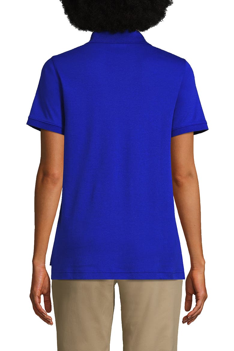 School Uniform  Short Sleeve Interlock Polo Shirt, Alternate, color, Cobalt
