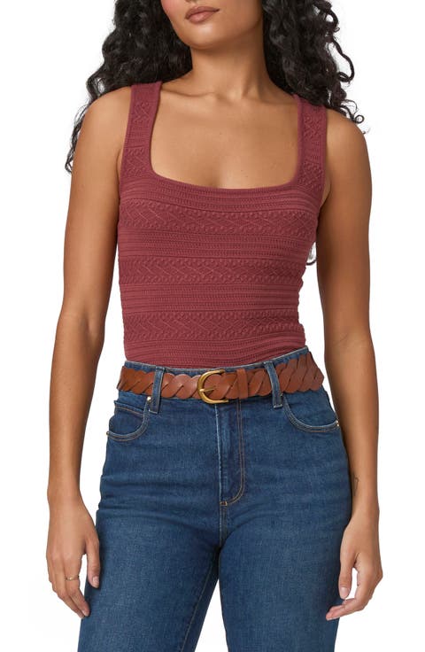 Iman U-Neck Sweater Tank
