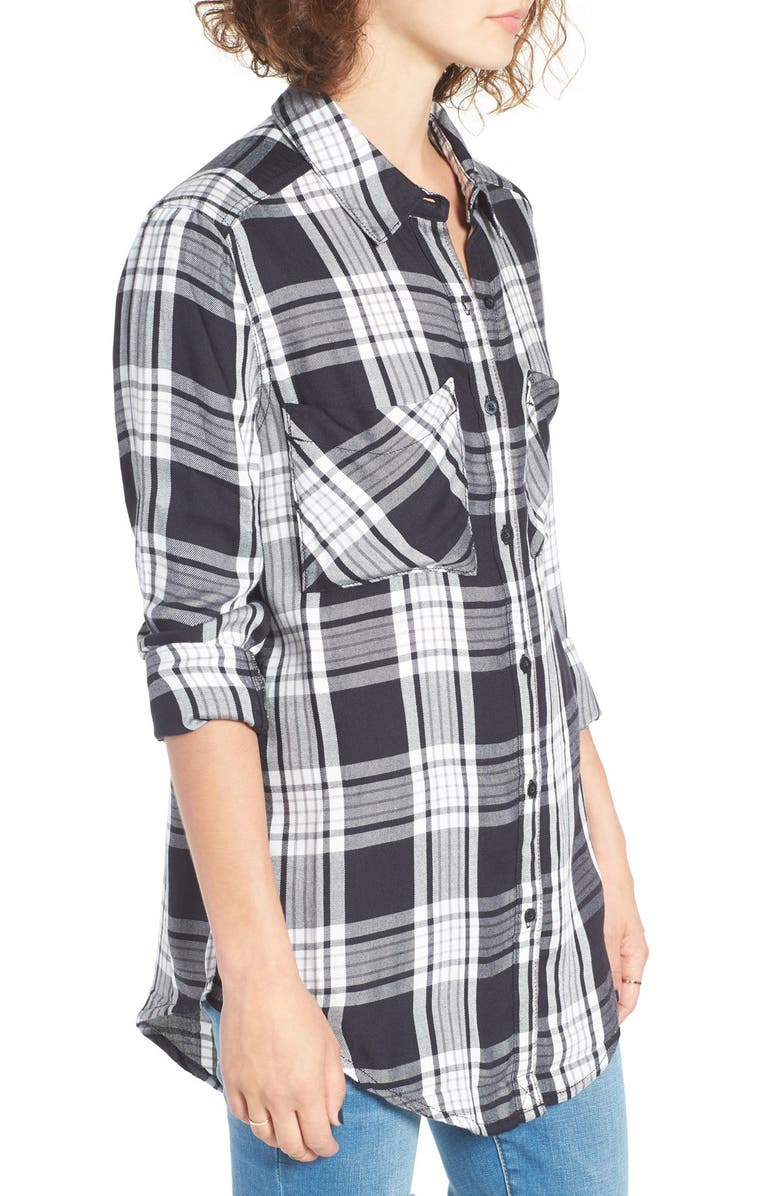 BP. Plaid Tunic Shirt, Alternate, color, 