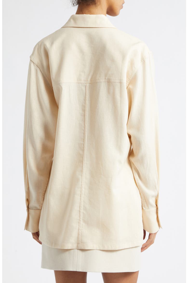 Vanda Button-Up Shirt, Alternate, color, BEIGE
