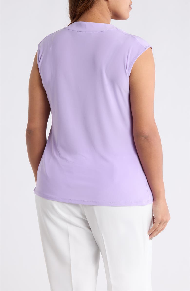 KASPER Cowl Neck Cap Sleeve Top, Alternate, color, Lavender Mist