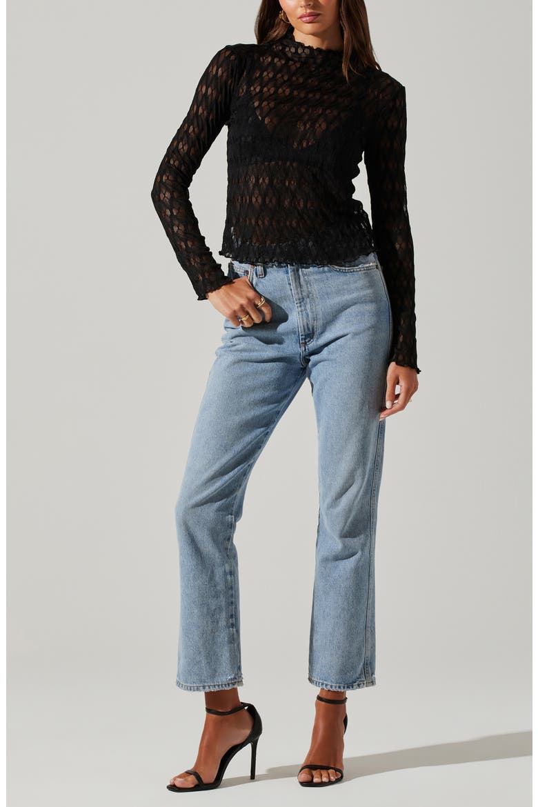 Dorset Mesh Top, Alternate, color, BLACK